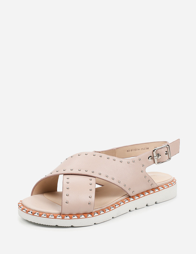 Бежевые женские сандалии MASCOTTE 80-911014-3523M | ракурс 3 Бежевые женские сандалии MASCOTTE 80-911014-3523M | ракурс 3