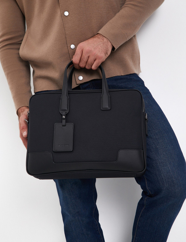 Темно-синий мужской портфель MASCOTTE 604-4203-203 | ракурс 1