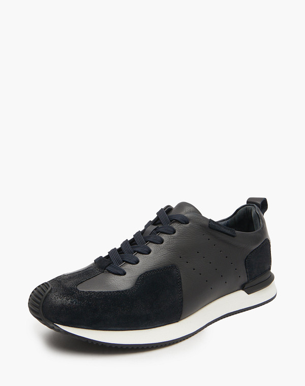 22-512712-3182M Полуботинки для активного отдыха мужские нат.кожа-велюр/нат.кожа синий, Mascotte