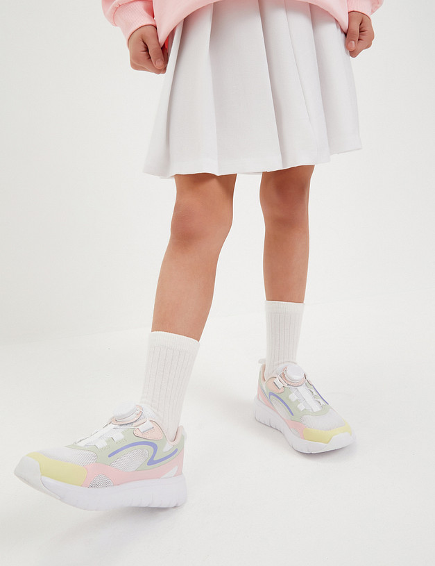 Белые кроссовки для девочек MASCOTTE 189-413321-0201 | ракурс 2 Белые кроссовки для девочек MASCOTTE 189-413321-0201 | ракурс 2