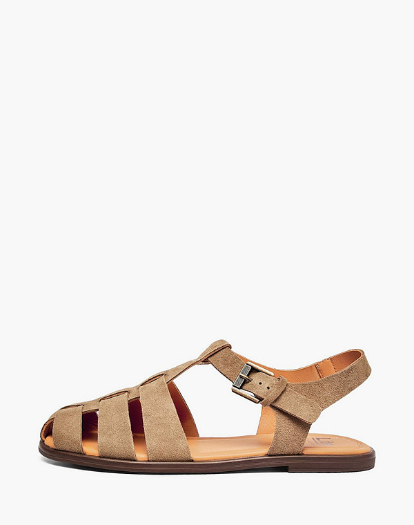 78-611611-0218 Туфли летние женские велюр/нат.кожа беж, Lite by Mascotte