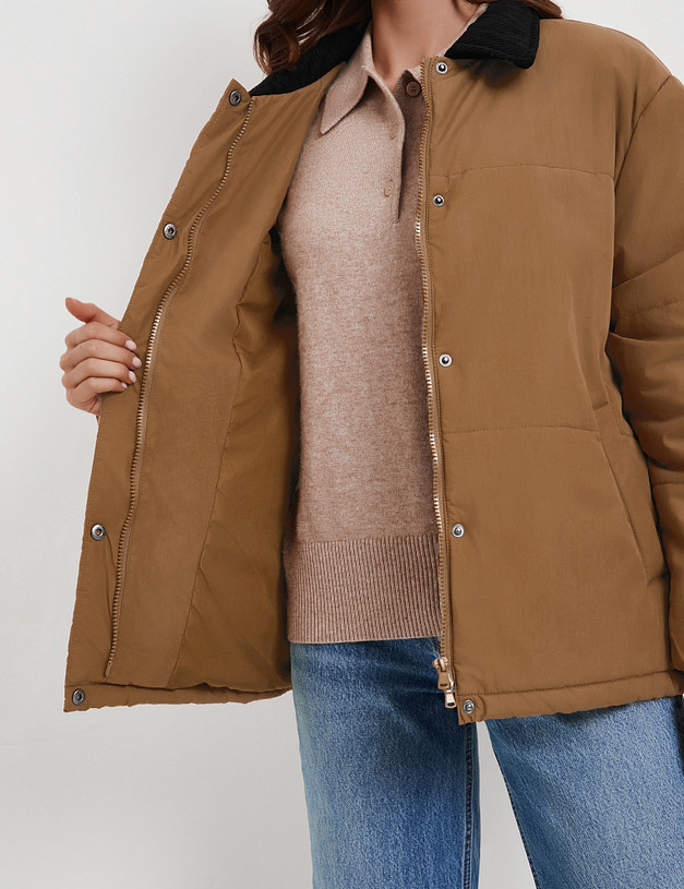 Коричневая женская куртка MASCOTTE 874-5201-2409 | ракурс 4