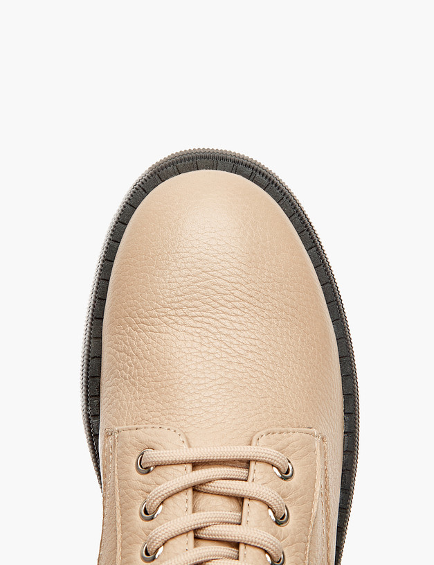 Бежевые женские зимние ботинки MASCOTTE 233-324031-0108 | ракурс 4