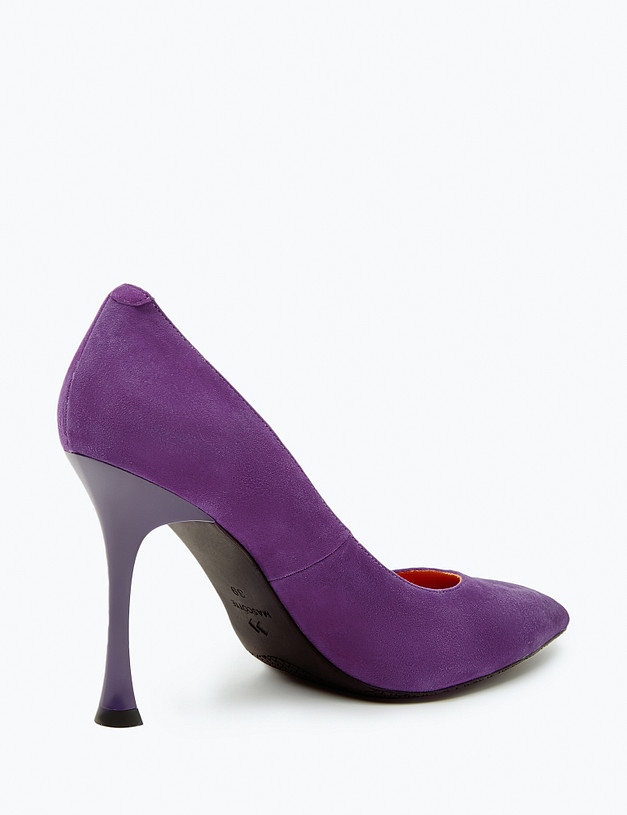 Фиолетовые женские туфли MASCOTTE 172-318711-0607 | ракурс 3 Фиолетовые женские туфли MASCOTTE 172-318711-0607 | ракурс 3