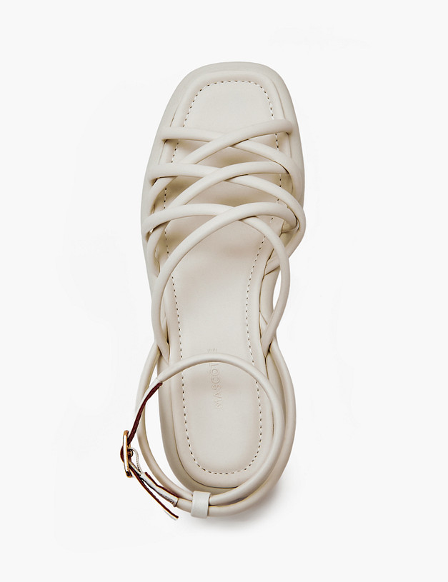 Белые женские сандалии MASCOTTE 126-311562-0601 | ракурс 4