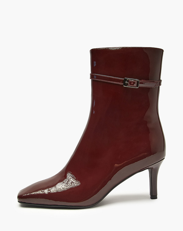 Бордовые женские лакированные ботильоны 7990₽