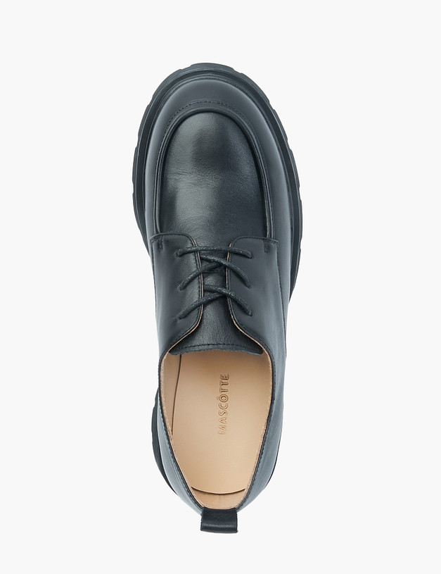 Черные женские дерби из натуральной кожи MASCOTTE 58-220812-0102 | ракурс 5