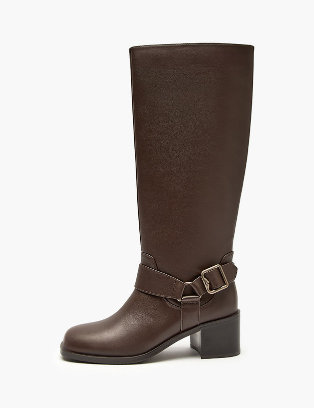 Коричневые женские сапоги MASCOTTE 175-5282122-7172M | ракурс 1