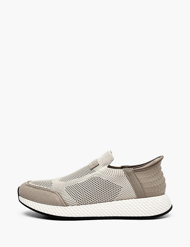 Бежевые мужские полуботинки MASCOTTE 189-6131624-0208 | ракурс 1