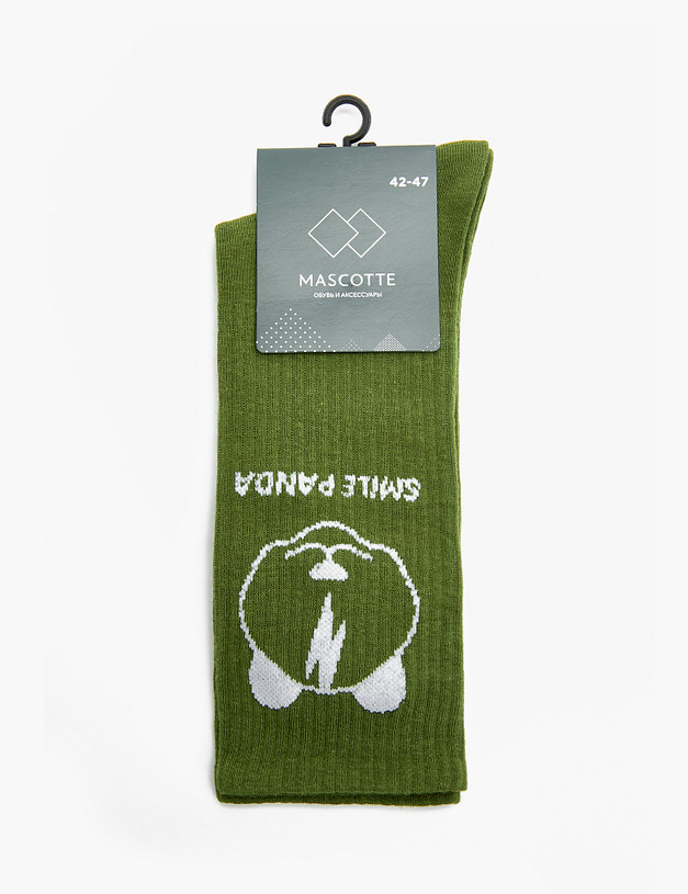 Оливковые мужские носки MASCOTTE 764-3108-2604 | ракурс 1