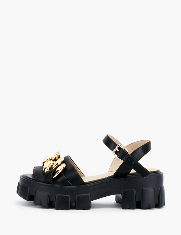 Черные женские сандалии на массивной подошве MASCOTTE 25-210711-0602 | ракурс 1