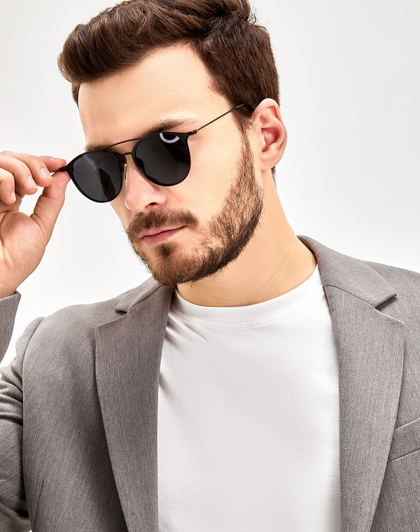 753-3109-7702 Очки мужские и.мат. черн, Mascotte