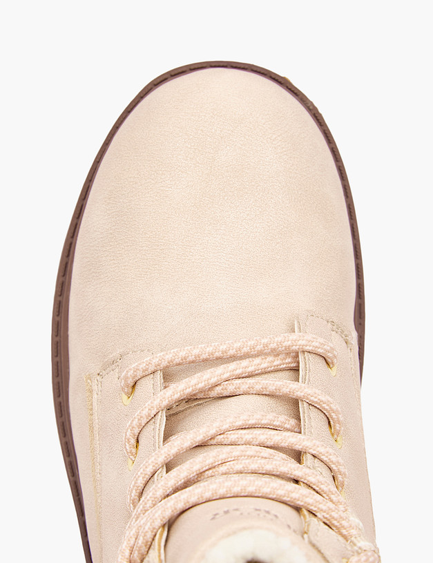 Бежевые ботинки для девочек MASCOTTE 18-322551-0608 | ракурс 6