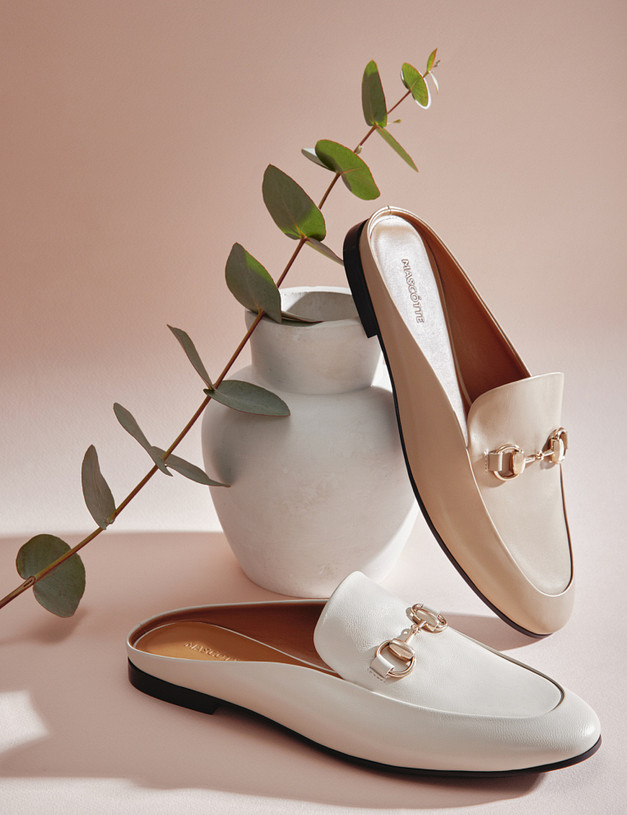 Молочные женские сабо из натуральной кожи MASCOTTE 171-210411-0501 | ракурс 6