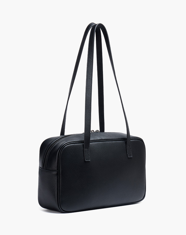 660-6102-102 Сумка женская нат.кожа-и.кожа/текстиль черн, S, Mascotte