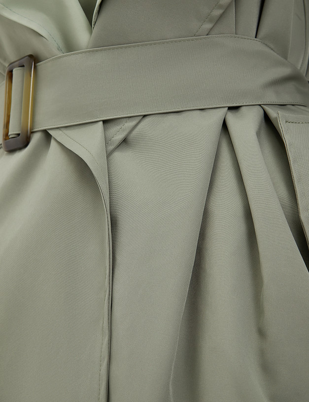 Оливковый женский плащ MASCOTTE 874-4106-2404 | ракурс 5