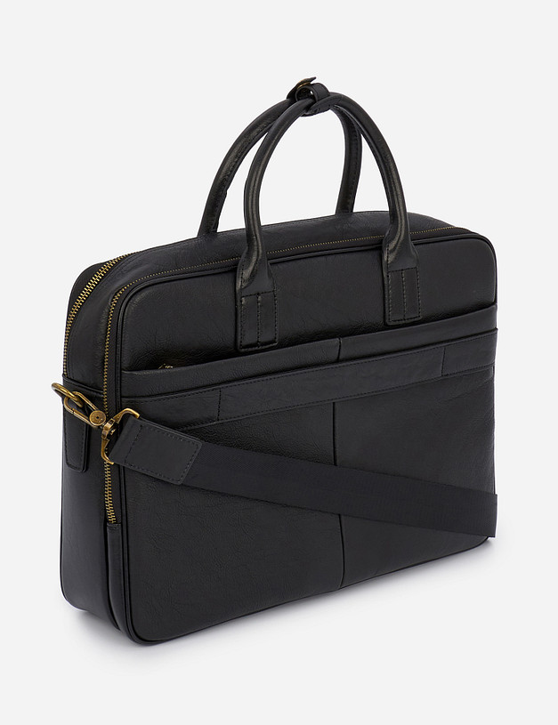 Черный мужской портфель MASCOTTE 604-1211-102 | ракурс 2
