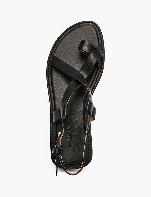 Черные женские сандалии MASCOTTE 94-614811-0602 | ракурс 4