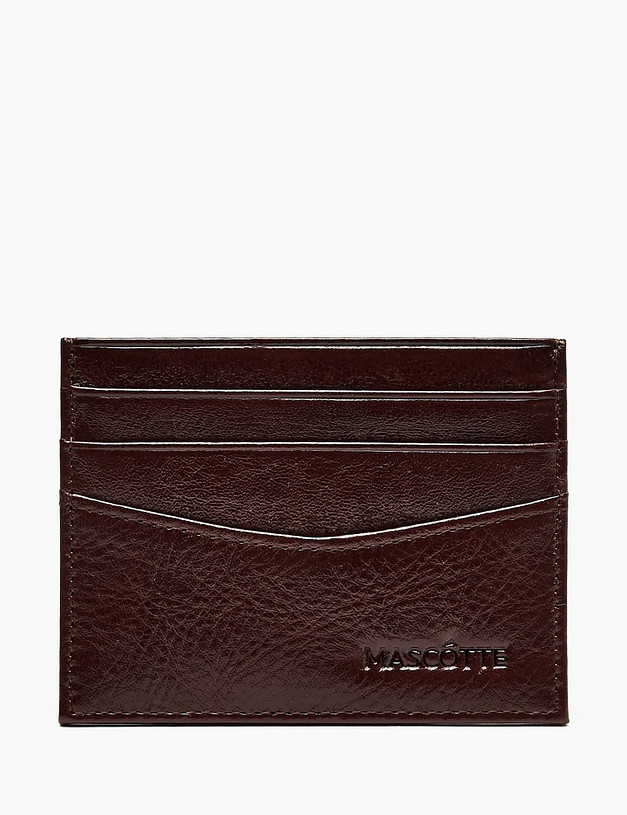 Коричневая мужская визитница MASCOTTE 622-6108-109 | ракурс 1
