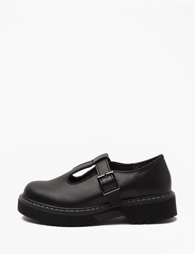 Черные туфли для девочек Мэри Джейн MASCOTTE 250-411021-0602 | ракурс 3