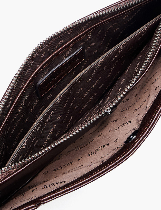 Коричневая мужская барсетка MASCOTTE 622-5203-102 | ракурс 5 Коричневая мужская барсетка MASCOTTE 622-5203-102 | ракурс 5