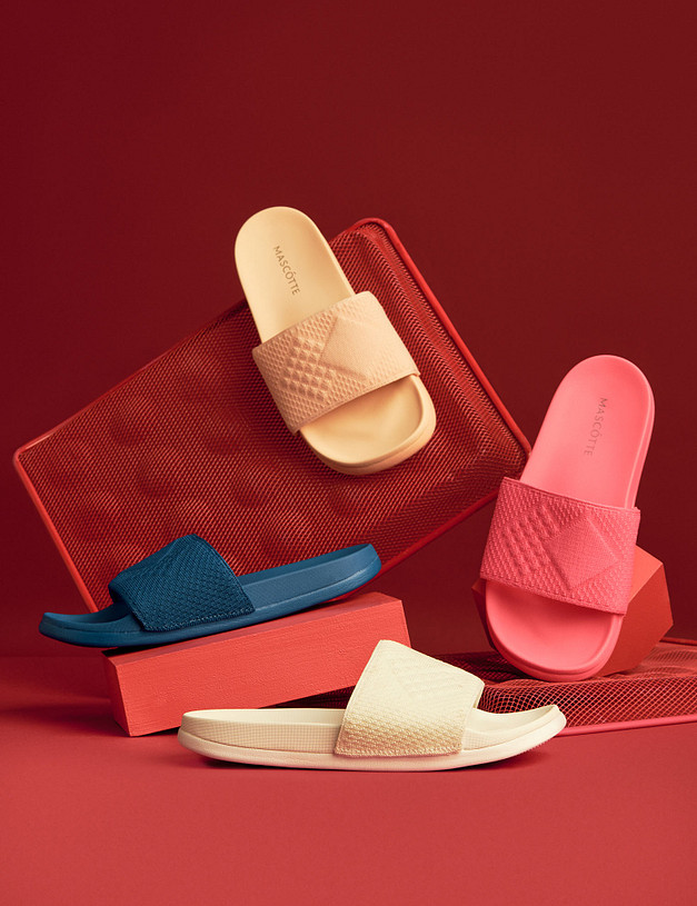 Бежевые женские слайдеры MASCOTTE 151-210425-0208 | ракурс 2