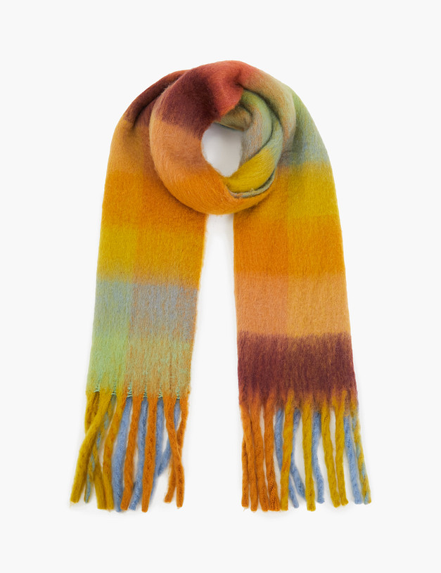 Желтый женский шарф MASCOTTE 766-3225-2418 | ракурс 3