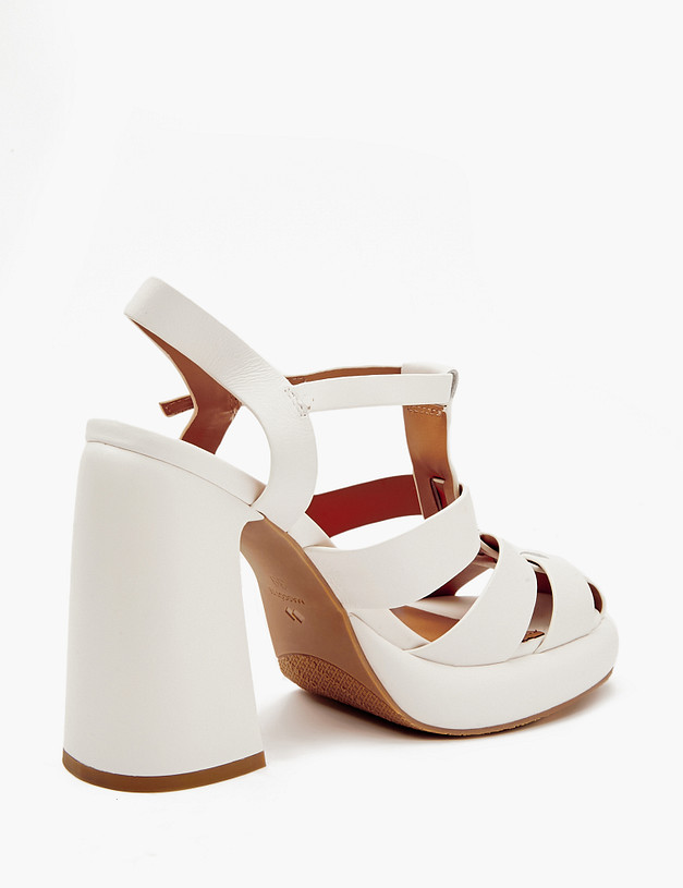 Белые женские босоножки MASCOTTE 233-4123713-0101 | ракурс 3