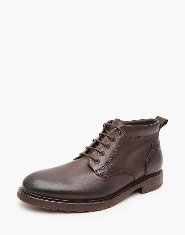 58-322423-0109 Ботинки мужские нат.кожа/ворсин-нат.кожа корич, Mascotte