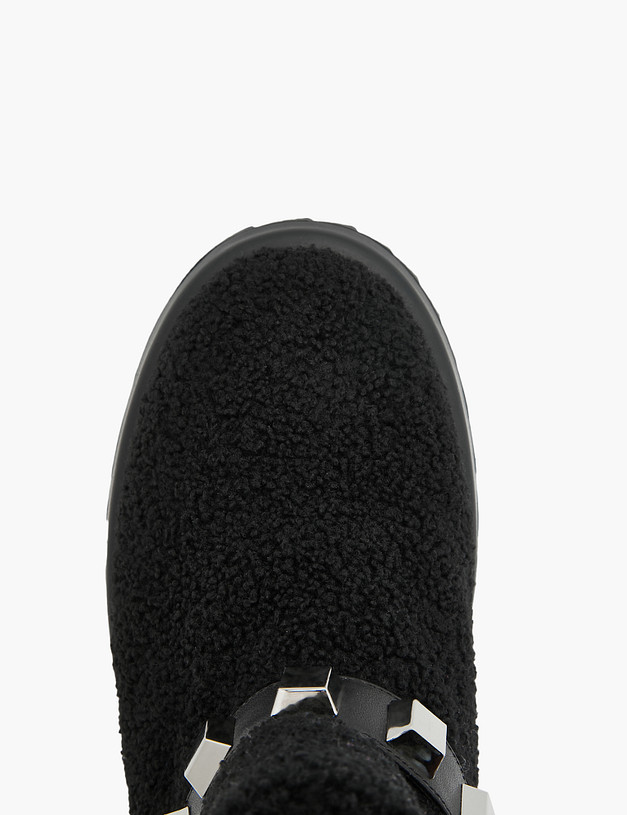 Черные женские угги MASCOTTE 47-3203435-0402 | ракурс 4