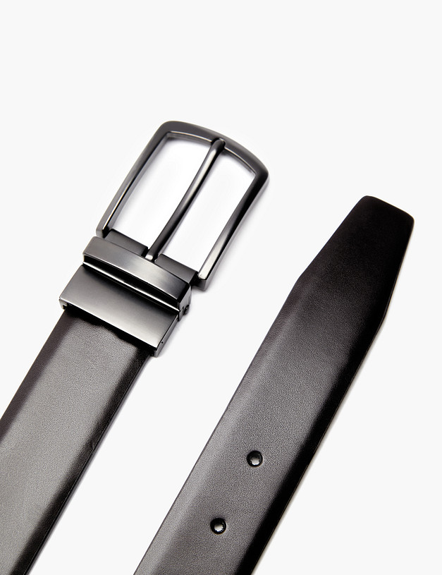 Коричневый мужской двусторонний ремень MASCOTTE 727-4118-105 | ракурс 3 Коричневый мужской двусторонний ремень MASCOTTE 727-4118-105 | ракурс 3