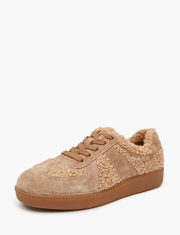 Бежевые женские кеды MASCOTTE 234-324641-0608 | ракурс 3