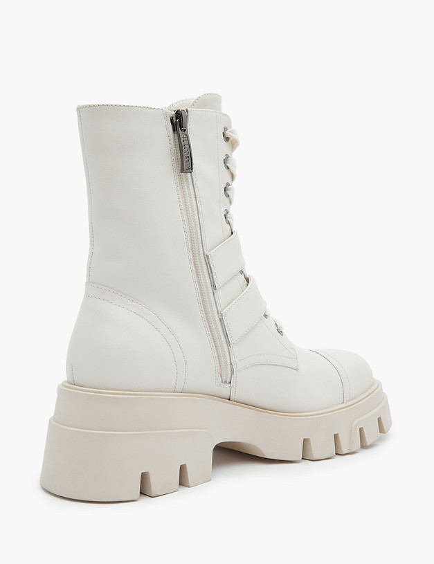 Молочные женские ботинки с пряжками MASCOTTE 15-3204623-7115M | ракурс 3