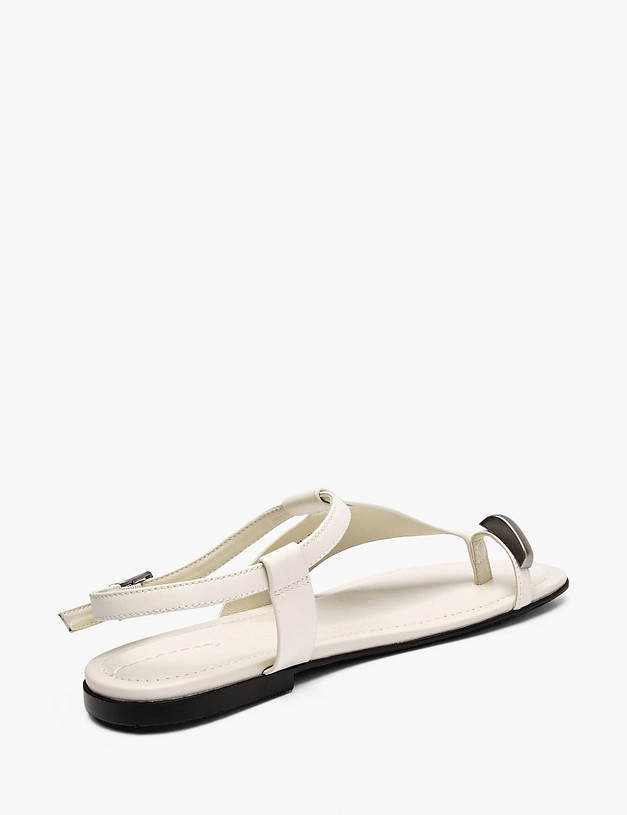 Молочные женские сандалии MASCOTTE 15-612211-0101 | ракурс 3