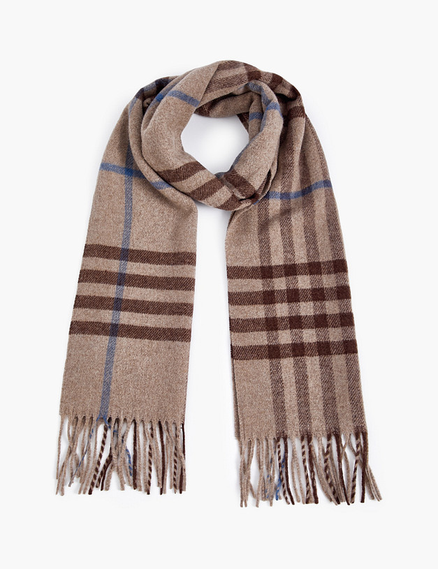 Коричневый мужской шарф MASCOTTE 766-5202-508 | ракурс 2