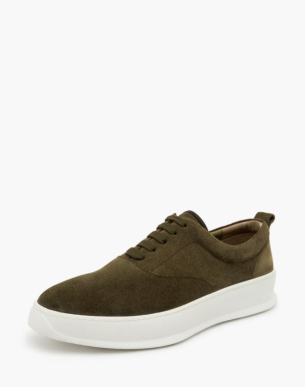 175-3170712-2224M Полуботинки для активного отдыха мужские велюр-нубук/нат.кожа зелен, Mascotte