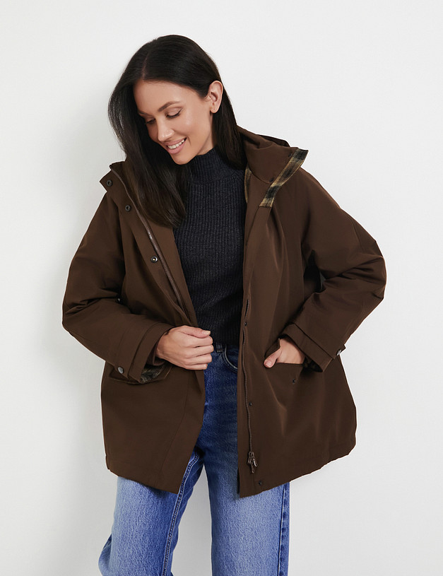 Коричневая женская куртка MASCOTTE 834-5201-2609 | ракурс 3