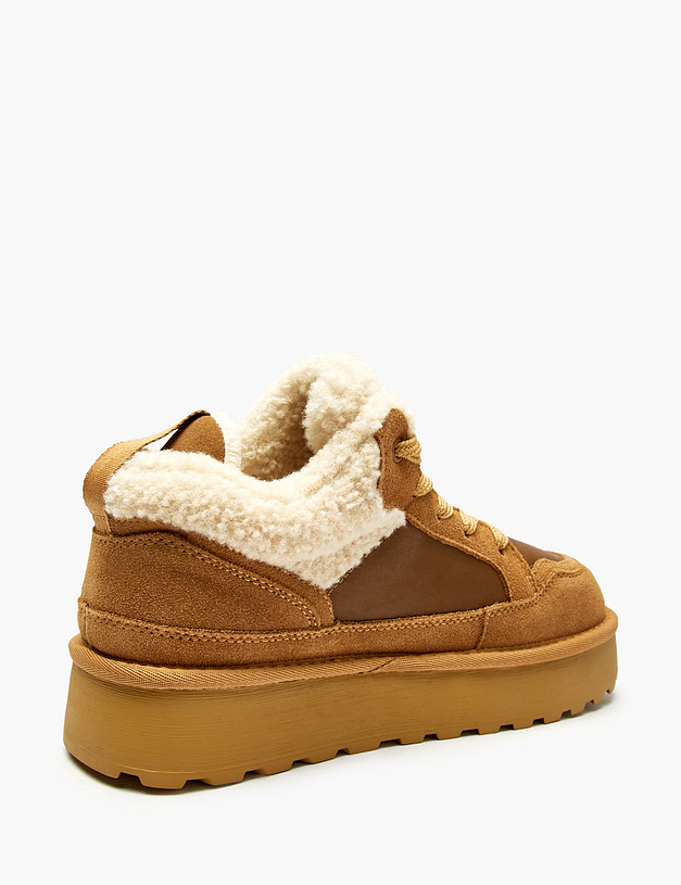 Рыжие женские зимние ботинки MASCOTTE 234-527041-0213 | ракурс 3