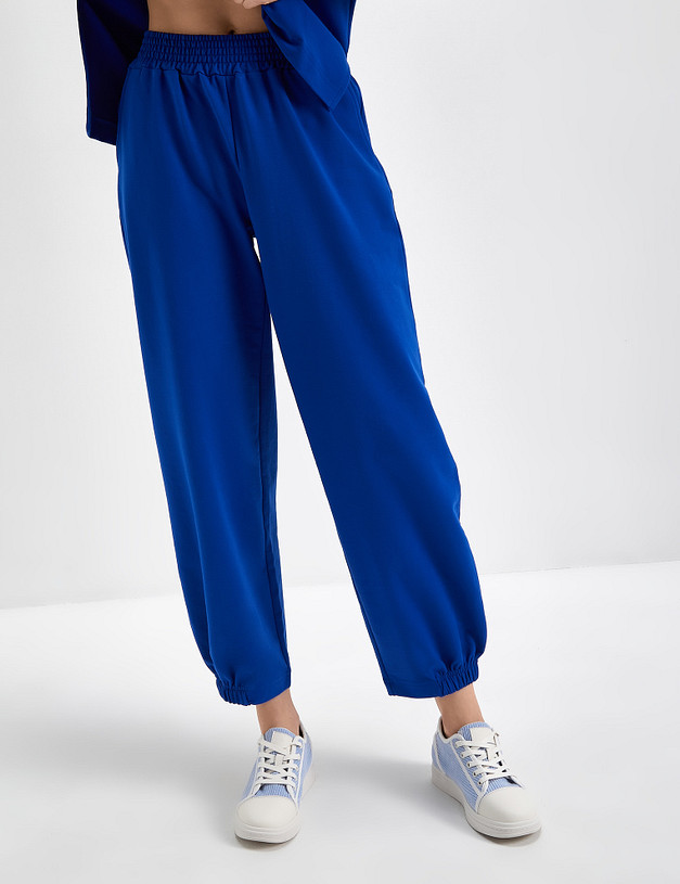 Женский хлопковый костюм синего цвета MASCOTTE 790-3108-2603 | ракурс 4