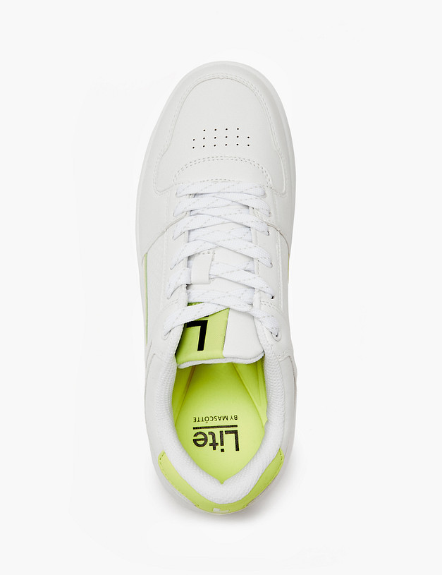 Белые женские кеды MASCOTTE 181-411121-0601 | ракурс 7 Белые женские кеды MASCOTTE 181-411121-0601 | ракурс 7