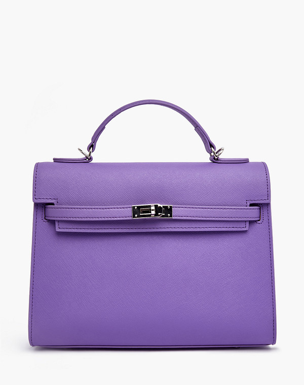 604-3150-607 Сумка женская кож.спилок-и.кожа/текстиль фиол, S, Mascotte