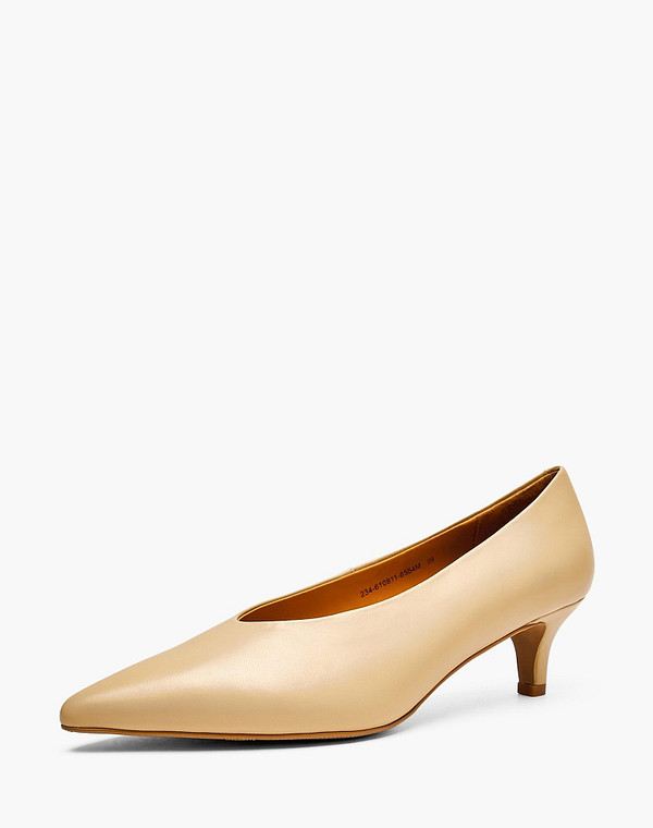 234-610811-6554M Туфли женские нат.кожа/нат.кожа беж, Mascotte