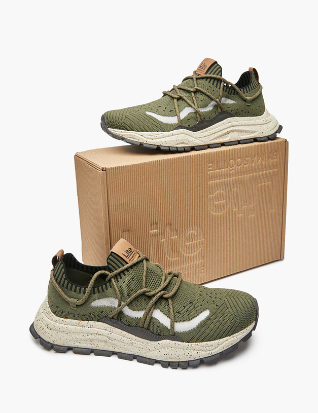 Мужские текстильные кроссовки цвета хаки MASCOTTE 64-511291-0204 | ракурс 7