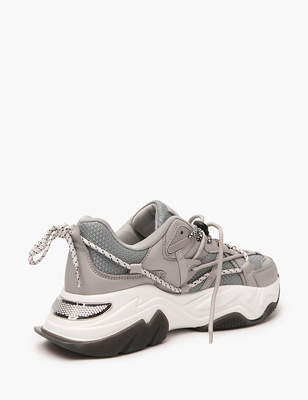 Серые массивные женские кроссовки MASCOTTE 64-111021-0210 | ракурс 3