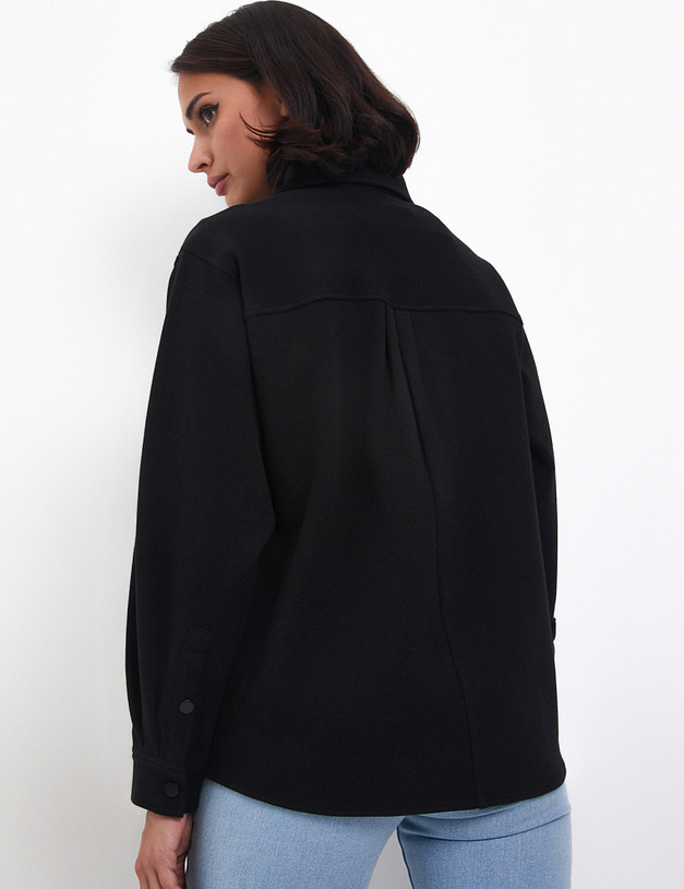 Черная женская рубашка MASCOTTE 890-4213-2602 | ракурс 5 Черная женская рубашка MASCOTTE 890-4213-2602 | ракурс 5