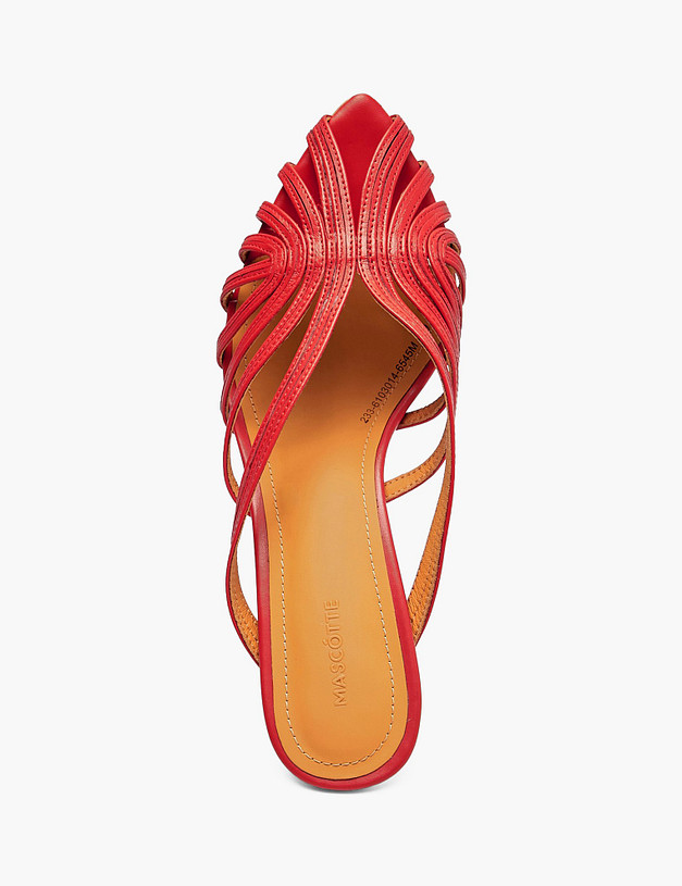 Красные женские мюли MASCOTTE 233-6103014-6545M | ракурс 4