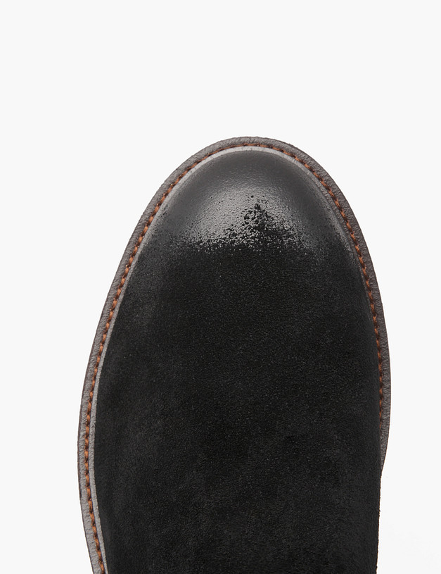 Черные мужские челси из велюра MASCOTTE 22-422122-3205M | ракурс 4 Черные мужские челси из велюра MASCOTTE 22-422122-3205M | ракурс 4