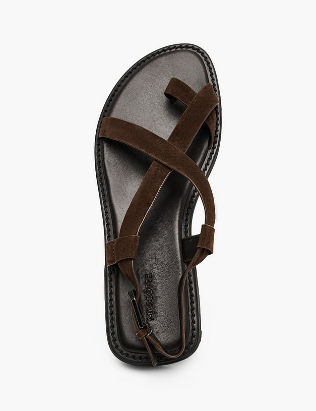 Коричневые женские сандалии MASCOTTE 233-6103511-4680M | ракурс 4