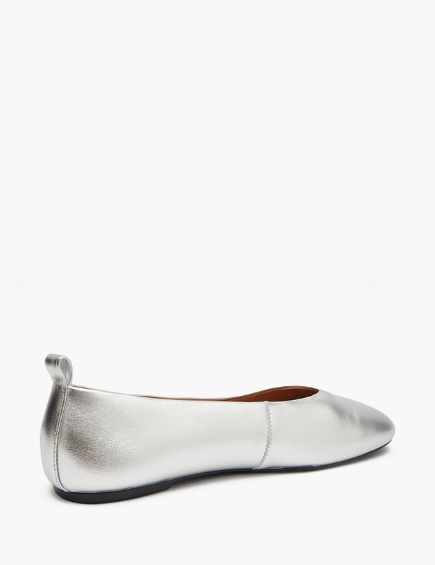 Серебристые женские балетки MASCOTTE 94-513912-0516 | ракурс 5 Серебристые женские балетки MASCOTTE 94-513912-0516 | ракурс 5