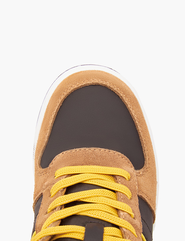 Рыжие высокие кроссовки для мальчиков MASCOTTE 151-322241-0213 | ракурс 6